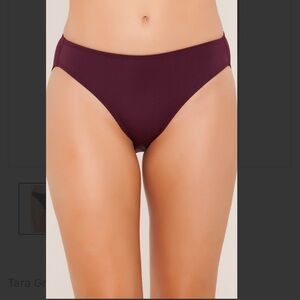 Bordeaux French Bikini Bottom by Tara Grinna - Size 12